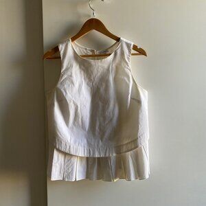 Cuyana Poplin Pleated Shell